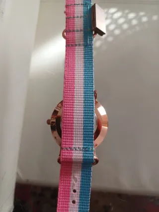 Reloj Quality Watch unisex rosa y azul