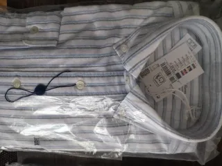 Camisa Pedro del Hierro Rayas Azul/Blanco