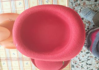 Sombrero payaso y cowboy naranja