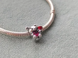 Charm Oso Corazón plata de ley