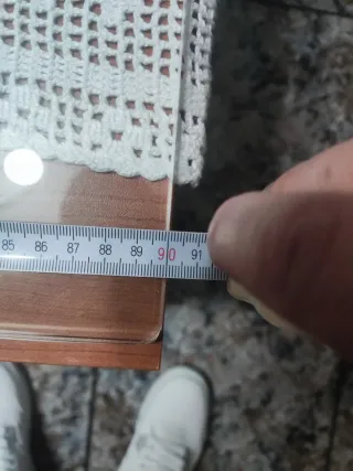 Mesa de centro elevable madera y cristal