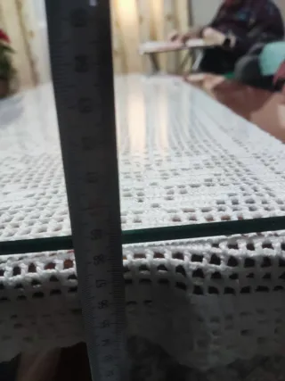 Mesa de centro elevable madera y cristal