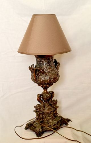 Lámpara Bronce Barroco Vintage