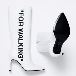 Nuevas sin estrenar botas tacón altas en blanco