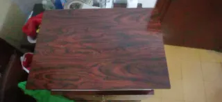 Mesita de noche madera y metal