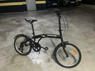 Bicicleta Wayscral Plegable Negra