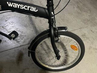 Bicicleta Wayscral Plegable Negra