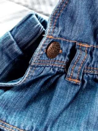 Salopette bimba in denim con cuore