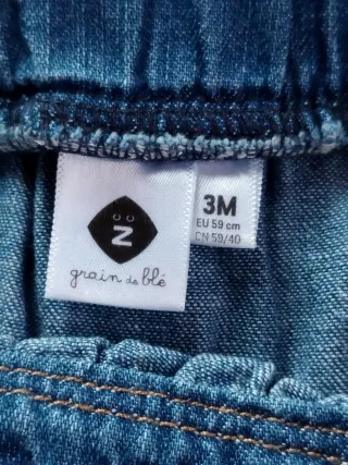 Salopette bimba in denim con cuore