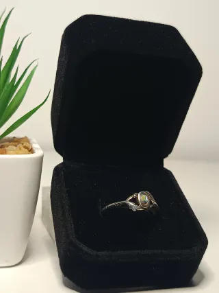 Anillo Plata Ley Piedra Multicolor 18mm/ T.60