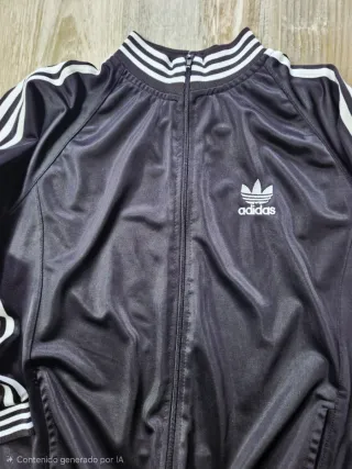Chaqueta Adidas 3 Rayas Negra Talla XL