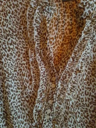 Blusa Venca Estampado Animal Print Talla XL
