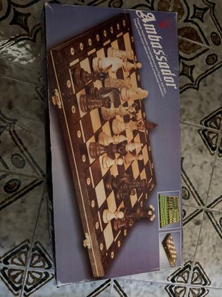 Tablero de ajedrez de madera Tablero 54 cms aprox