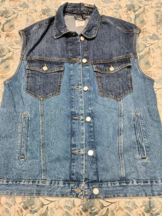 Chaleco vaquero azul