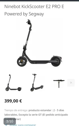 Patinete Eléctrico Segway Ninebot E2 Pro E