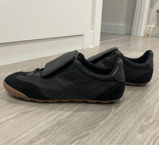 Zapatillas Zara Piel Negra Nuevas
