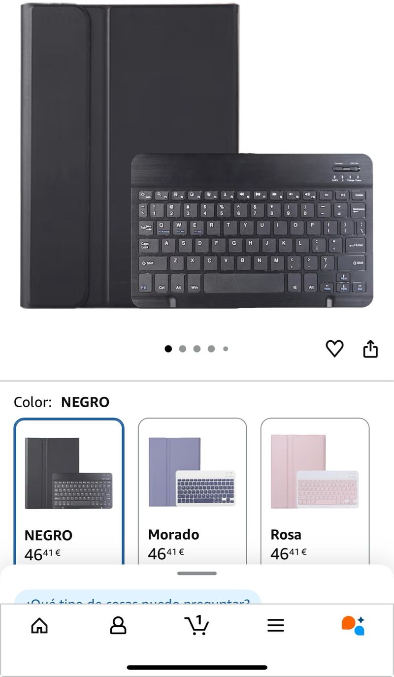 Funda y teclado para tablet