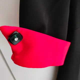 Vestito Coconuda nero e rosso