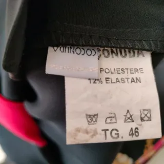 Vestito Coconuda nero e rosso