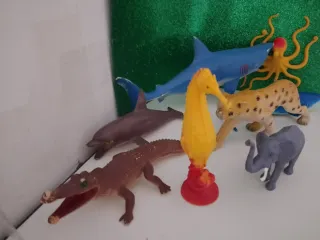 Set animali e pesci plastica