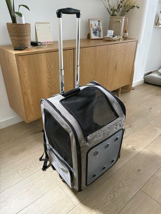 Transportín para mascotas con ruedas