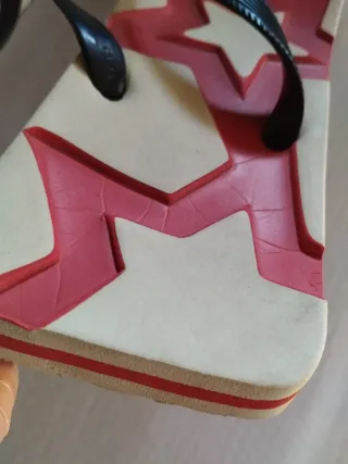 Infradito uomo NIKKORI stelle rosse bianche