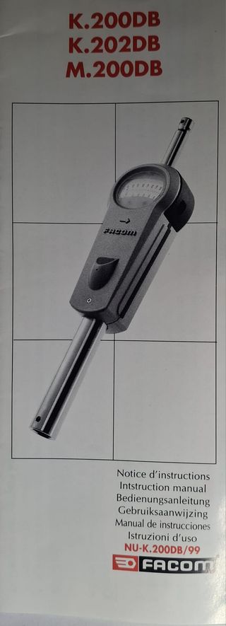 Juego de Llave Dinamometrica FACOM M.200DB 2500Nm