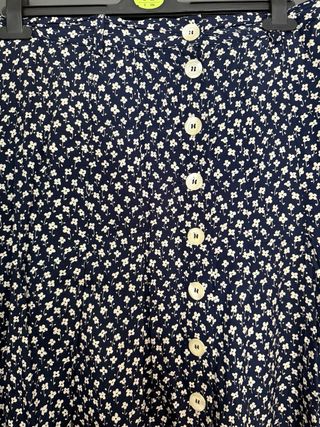 Falda estampada botones