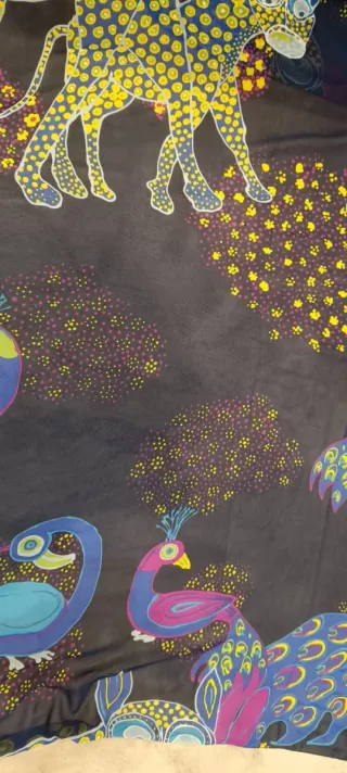 Pañuelo XL Exótico Animales Azul Multicolor