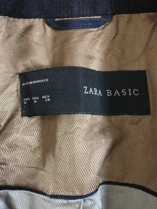 Blazer Zara Cuadros con Parches