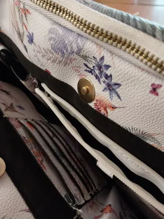 Bolso de viaje estampado floral