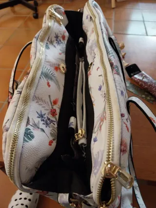 Bolso de viaje estampado floral