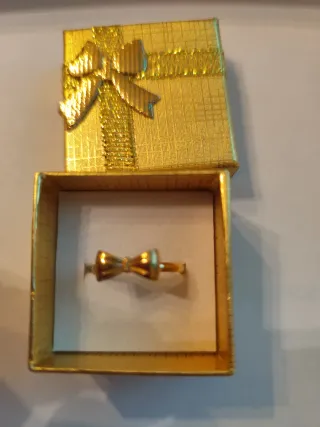 Anillo de oro 18 k liminado