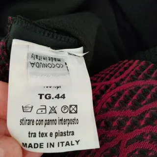 Vestito Coconuda nero e fucsia