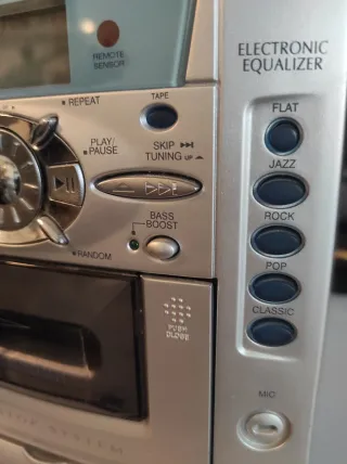 Mini Hi-Fi Majestic Argento NO CASSETTA