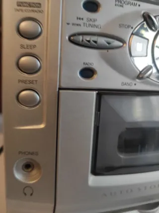 Mini Hi-Fi Majestic Argento NO CASSETTA