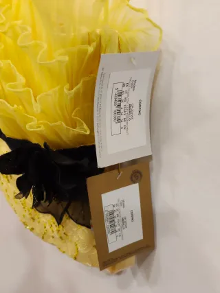 Top strapless amarillo T38 y T44