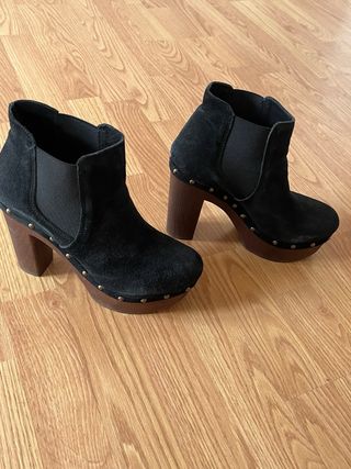 Botines ALPE ante negros plataforma