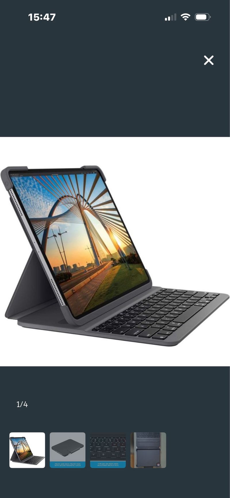 Funda Ipad Pro 12.9 Logitech Slim Folio