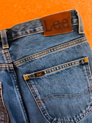 Pantalón vaquero recto Lee azul