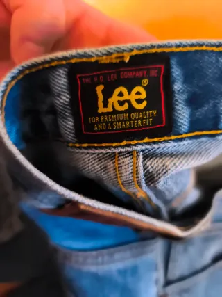 Pantalón vaquero recto Lee azul