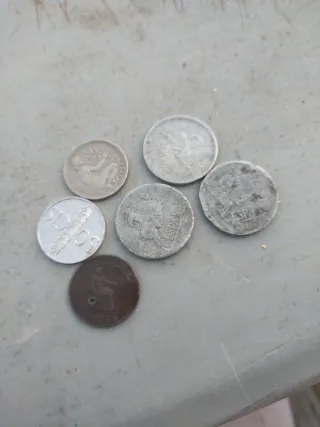 Lotto di monete antiche, una del 1870