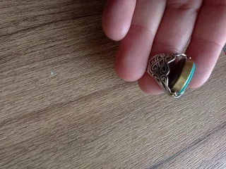 Anillo Plata 925 Turquesa Ovalada