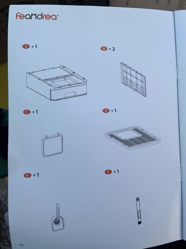 Arenero para gatos con pala