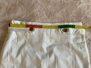 Falda blanca algodón talla 42-44