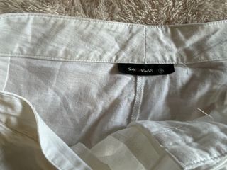 Falda blanca algodón talla 42-44