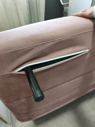 NUEVO Sofá Cama NIO Terciopelo Rosa de Maisons du