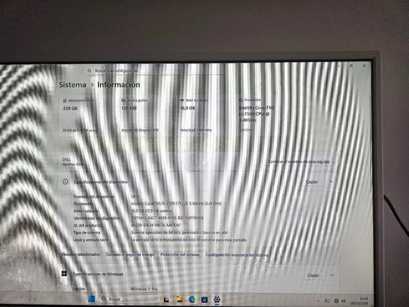 Dell Optiplex 3050 SFF i5 7ª Gen 16GB RAM afbeelding 7