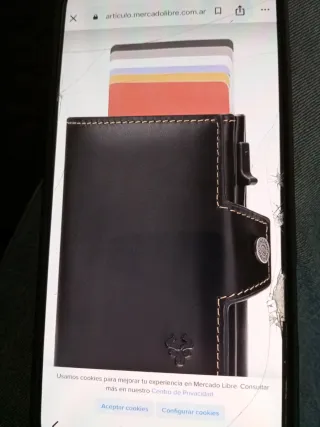 Cartera de piel para hombre