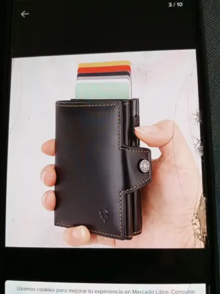 Cartera de piel para hombre